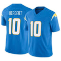 Friene LA.Chargers #10 Justin Herbert Player Blue Limited Vapor F.U.S.E. Home Game Stitched Jerseys