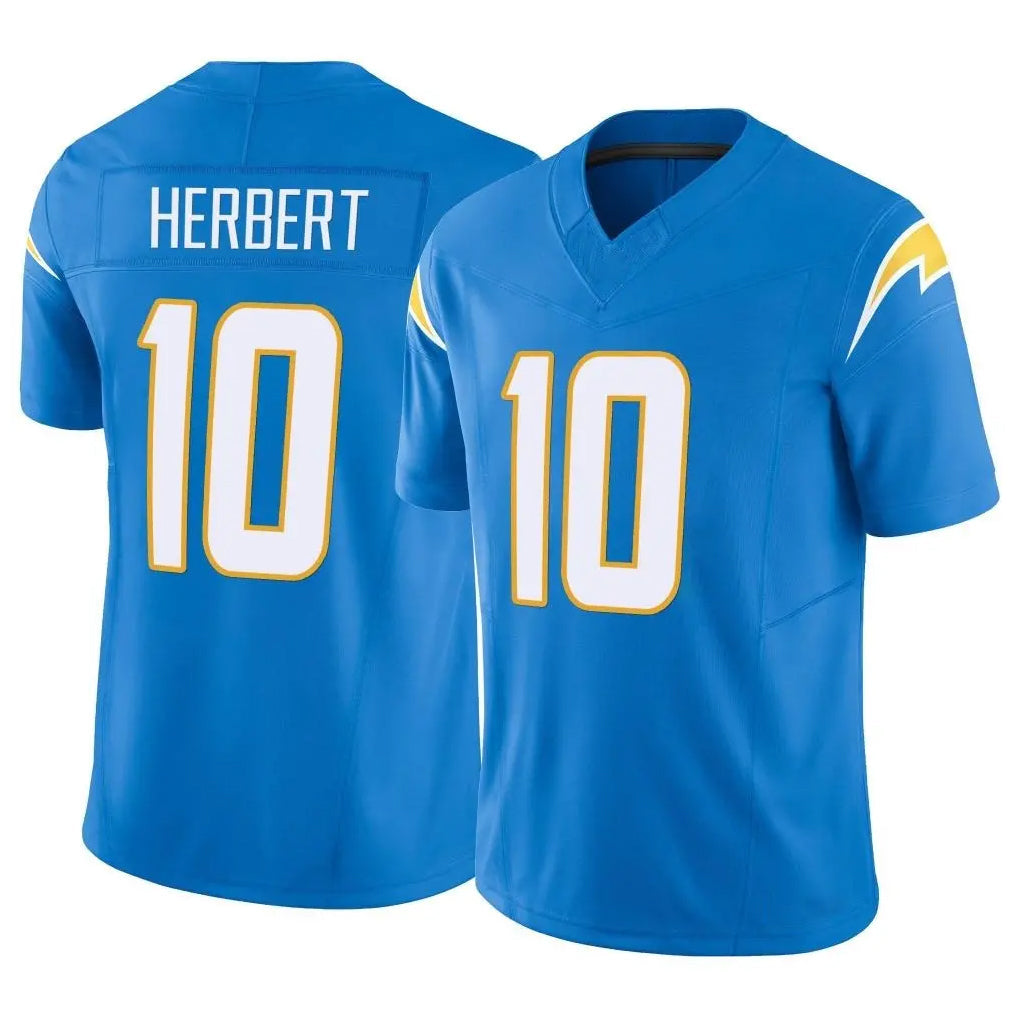 Friene LA.Chargers #10 Justin Herbert Player Blue Limited Vapor F.U.S.E. Home Game Stitched Jerseys