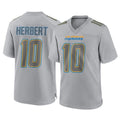 Friene LA.Chargers #10 Justin Herbert Player Gray Atmosphere Fashion Home Game Stitched Jerseys