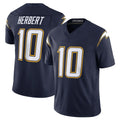 Friene LA.Chargers #10 Justin Herbert Player Navy Vapor F.U.S.E. Limited Home Game Stitched Jerseys