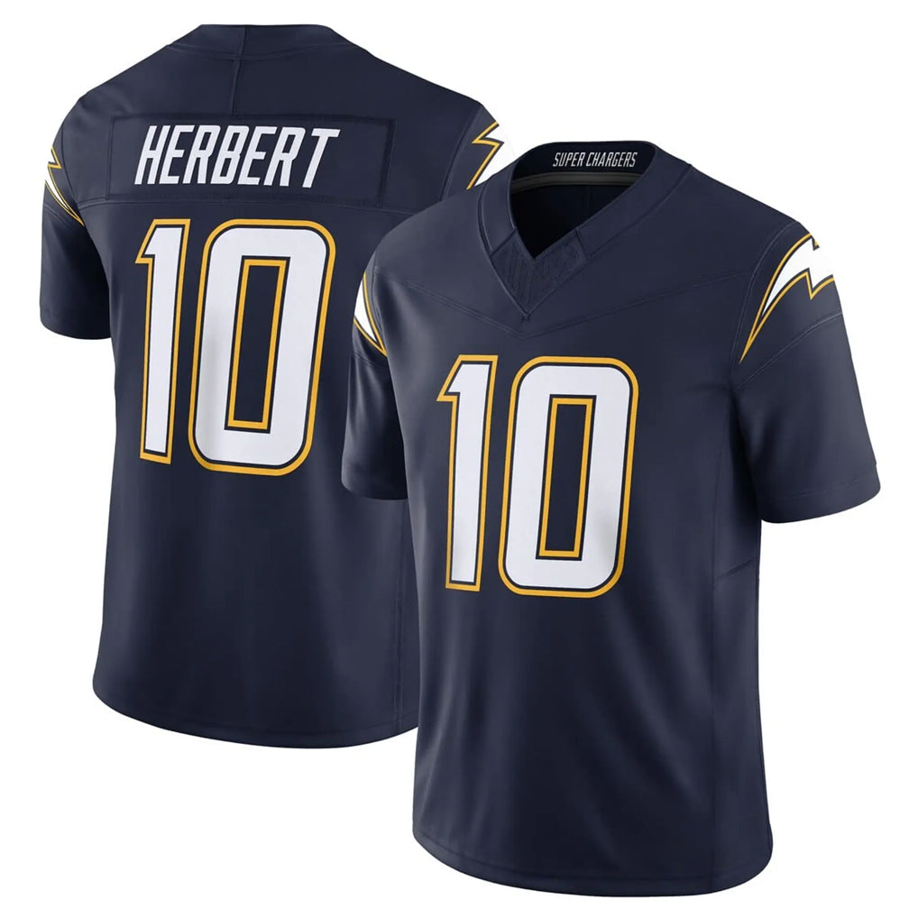 Friene LA.Chargers #10 Justin Herbert Player Navy Vapor F.U.S.E. Limited Home Game Stitched Jerseys