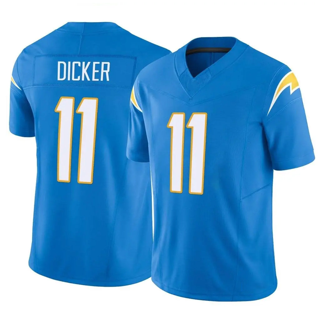 Friene LA.Chargers #11 Cameron Dicker Player Blue Limited Vapor F.U.S.E. Home Game Stitched Jerseys