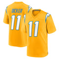 Friene LA.Chargers #11 Cameron Dicker Player Gold Home Game Stitched Jerseys