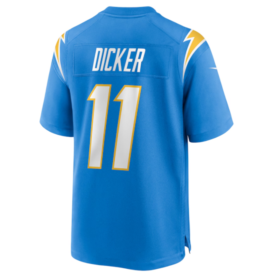 Friene LA.Chargers #11 Cameron Dicker Powder Blue Game Stitched Jerseys