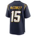 Friene LA.Chargers #15 Ladd McConkey Navy Game Jersey Stitched Jerseys
