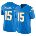 Friene LA.Chargers #15 Ladd McConkey Player Blue Limited Vapor F.U.S.E. Home Game Stitched Jerseys