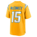 Friene LA.Chargers #15 Ladd McConkey Player Gold Game Stitched Jerseys