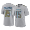 Friene LA.Chargers #15 Ladd McConkey Player Gray Atmosphere Fashion Home Game Stitched Jerseys