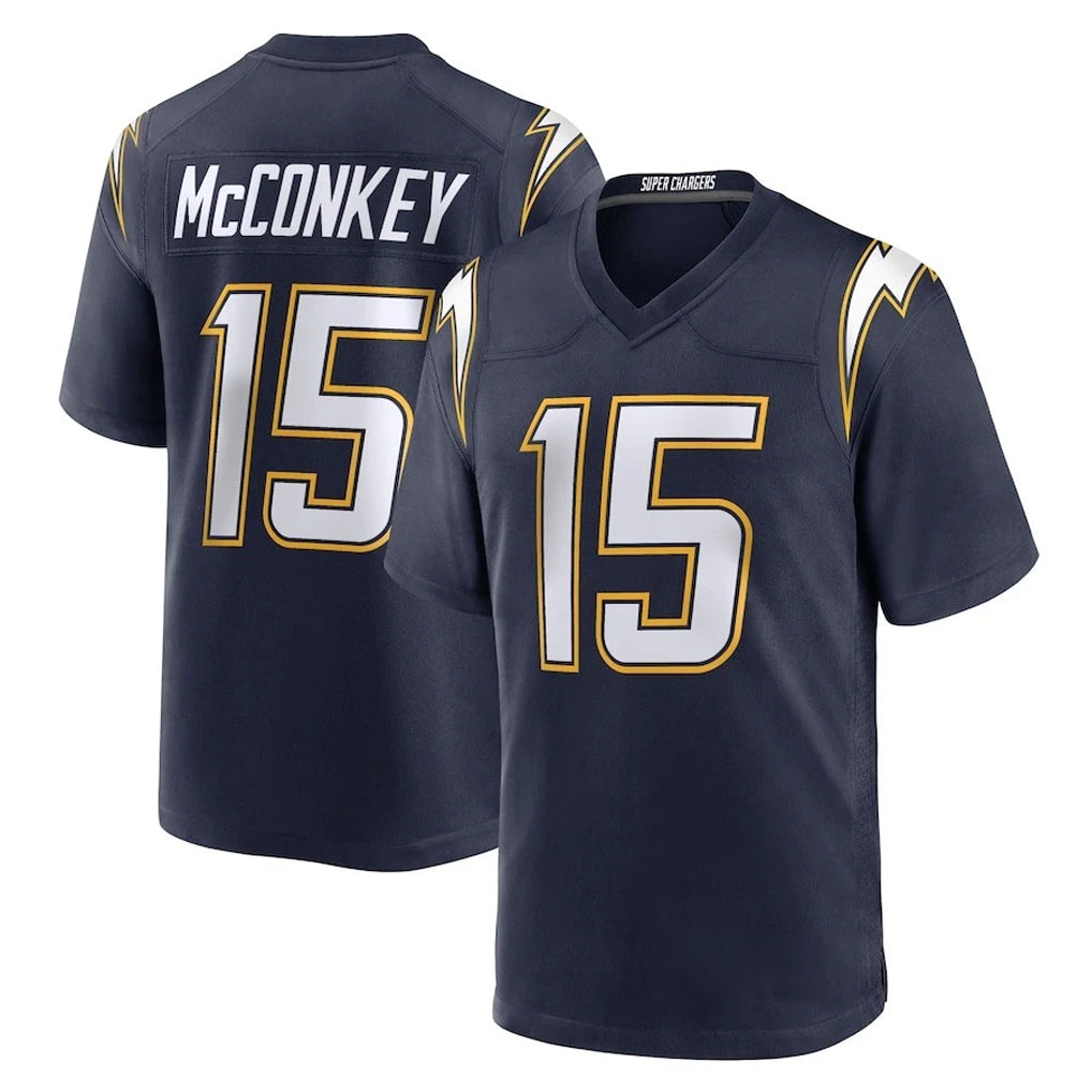 Friene LA.Chargers #15 Ladd McConkey Player Navy Alternate Home Game Stitched Jerseys