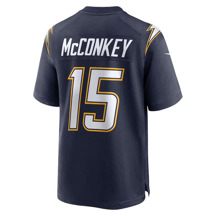 Friene LA.Chargers #15 Ladd McConkey Player  Navy Game Stitched Jerseys