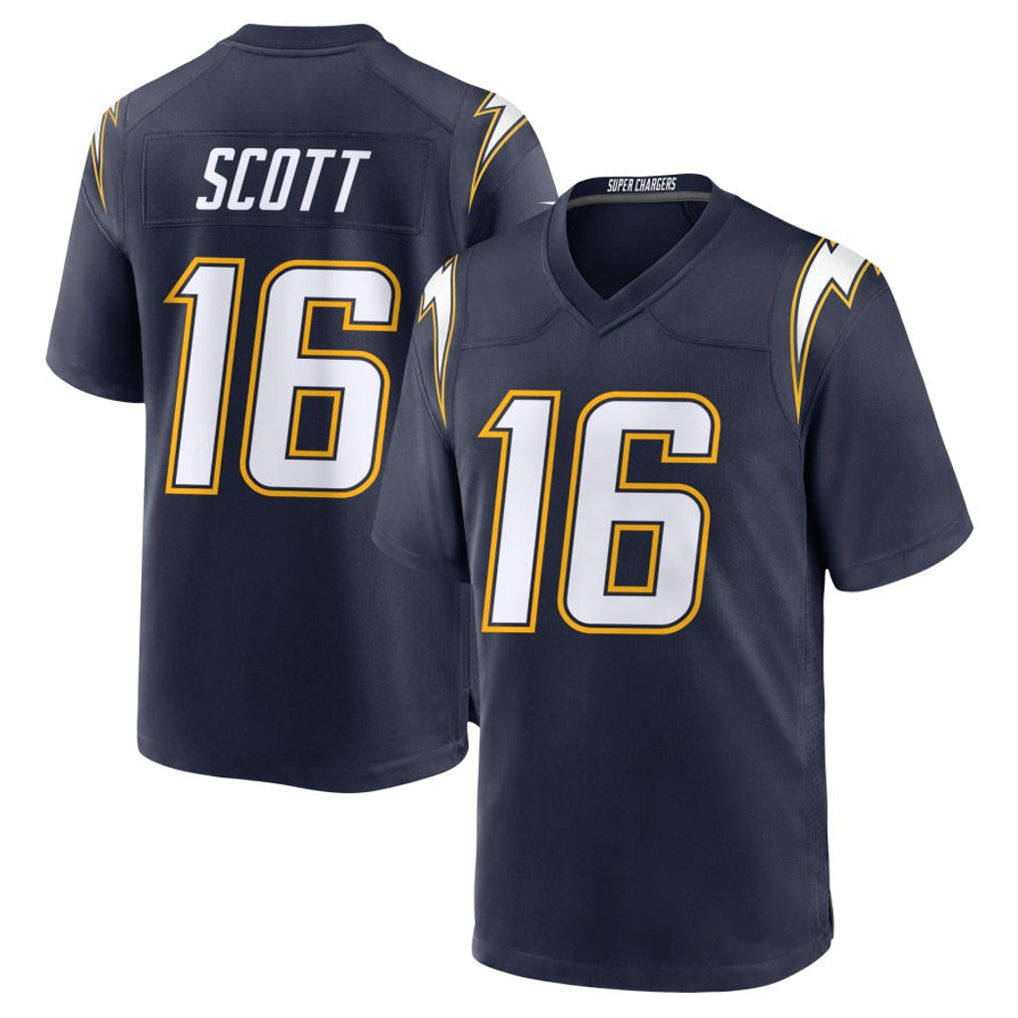 Friene LA.Chargers #16 J.K. Scott Player Navy Alternate Home Game Stitched Jerseys