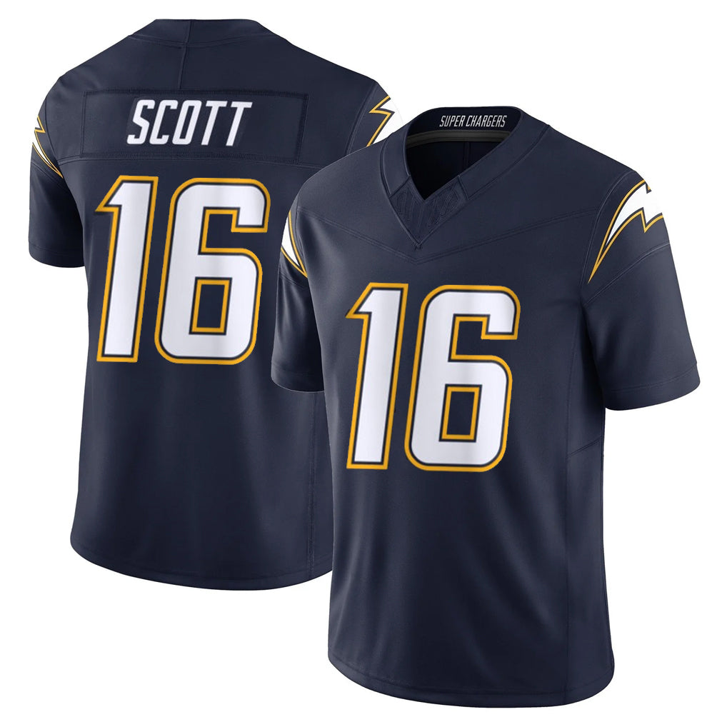 Friene LA.Chargers #16 J.K. Scott Player Navy Vapor F.U.S.E. Limited Home Game Stitched Jerseys