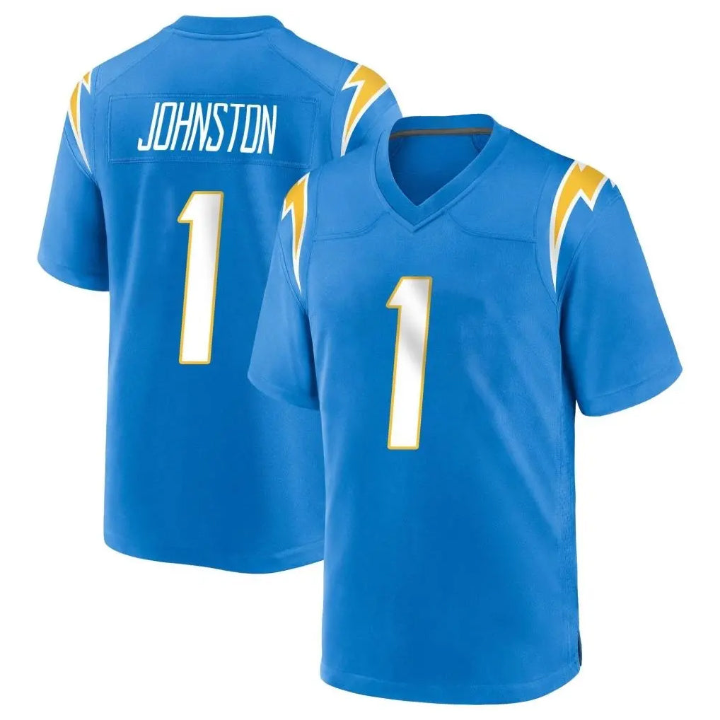 Friene  LA.Chargers #1 Quentin Johnston Player Blue Home Game Stitched Jerseys