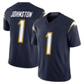 Friene  LA.Chargers #1 Quentin Johnston Player Navy Vapor F.U.S.E. Limited Home Game Stitched Jerseys
