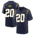 Friene LA.Chargers #20 Cam Hart Player Navy Home Game Stitched Jerseys