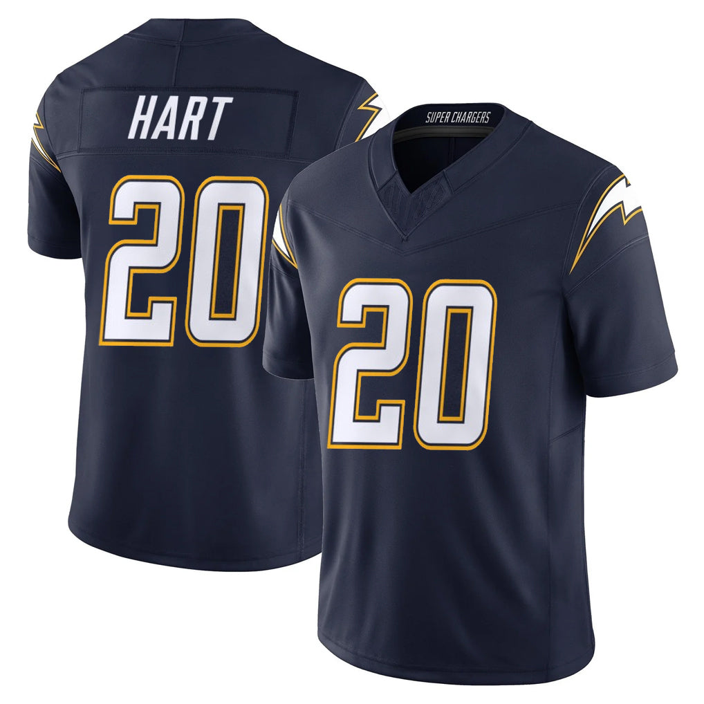 Friene LA.Chargers #20 Cam Hart Player Navy Vapor F.U.S.E. Limited Home Game Stitched Jerseys