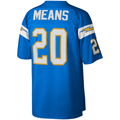 Friene  LA.Chargers #20 Natrone Means Mitchell & Ness Powder Blue Legacy Replica Puhic Stitched Jerseys
