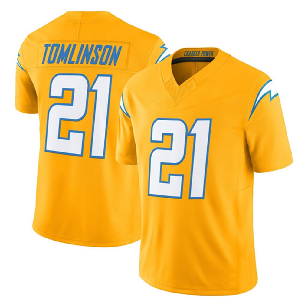 Friene LA.Chargers #21 LaDainian Tomlinson Player Gold F.U.S.E. Vapor Limited Stitched Jerseys