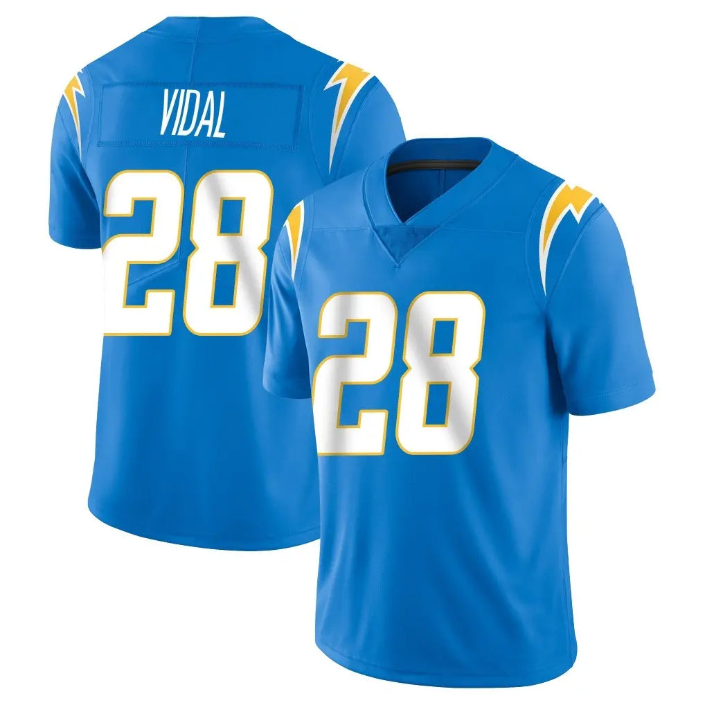 Friene LA.Chargers #28 Kimani Vidal Player Blue Limited Vapor Untouchable Home Game Stitched Jerseys