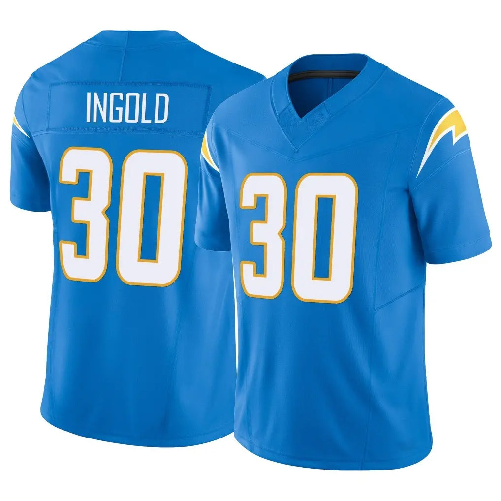 Friene LA.Chargers #30 Alec Ingold Player Blue Limited Vapor F.U.S.E. Home Game Stitched Jerseys