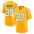 Friene LA.Chargers #30 Alec Ingold Player Gold Home Game Stitched Jerseys