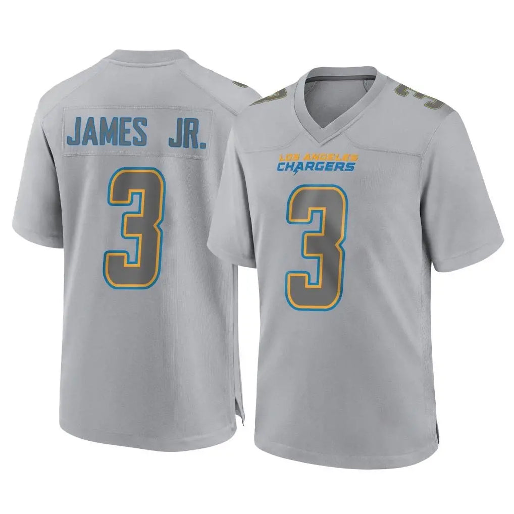 Friene LA.Chargers #3 Derwin James Jr. Player Gray Atmosphere Fashion Home Game Stitched Jerseys