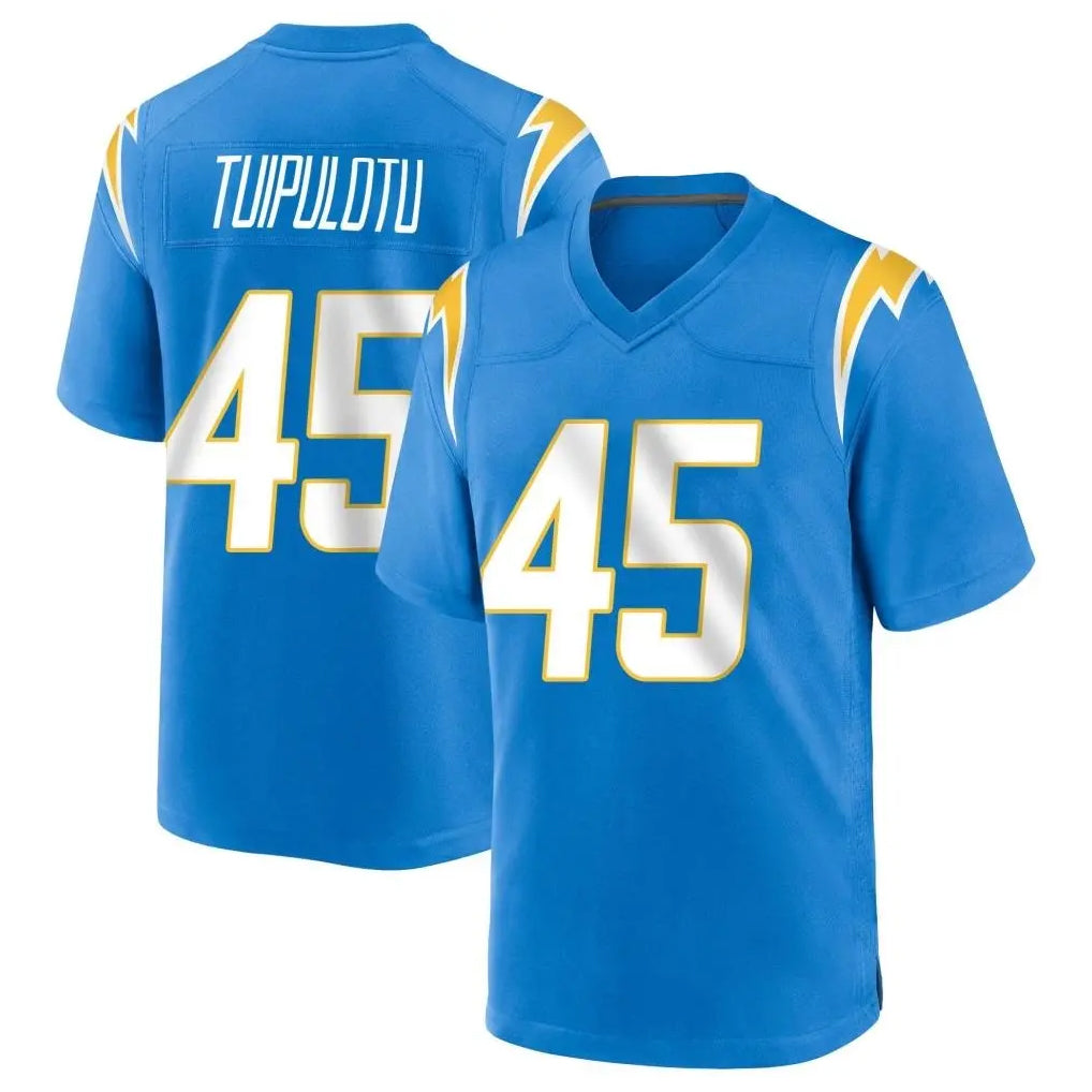 Friene LA.Chargers #45 Tuli Tuipulotu Player Blue Home Game Stitched Jerseys