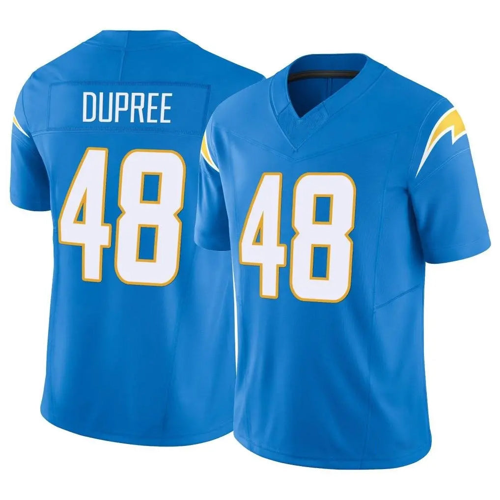 Friene LA.Chargers #48 Bud Dupree Player Blue Limited Vapor F.U.S.E. Home Game Stitched Jerseys