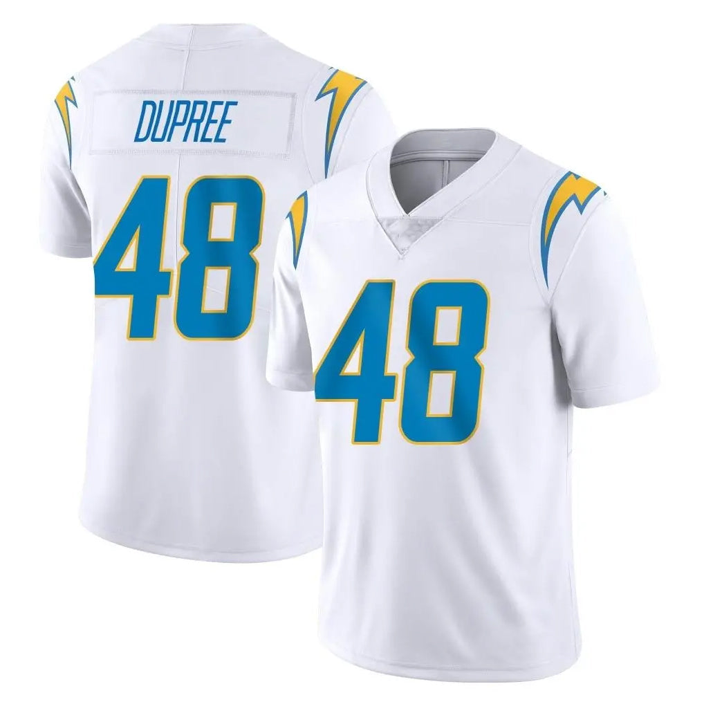 Friene LA.Chargers #48 Bud Dupree Player White Limited Vapor Untouchable Home Game Stitched Jerseys