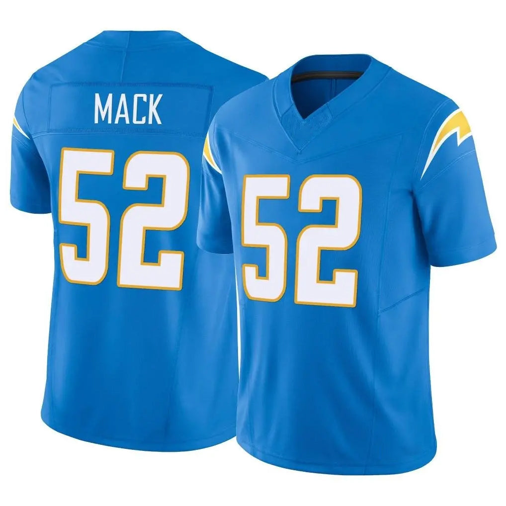 Friene LA.Chargers #52 Khalil Mack Player Blue Limited Vapor F.U.S.E. Home Game Stitched Jerseys