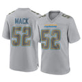Friene LA.Chargers #52 Khalil Mack Player Gray Atmosphere Fashion Home Game Stitched Jerseys