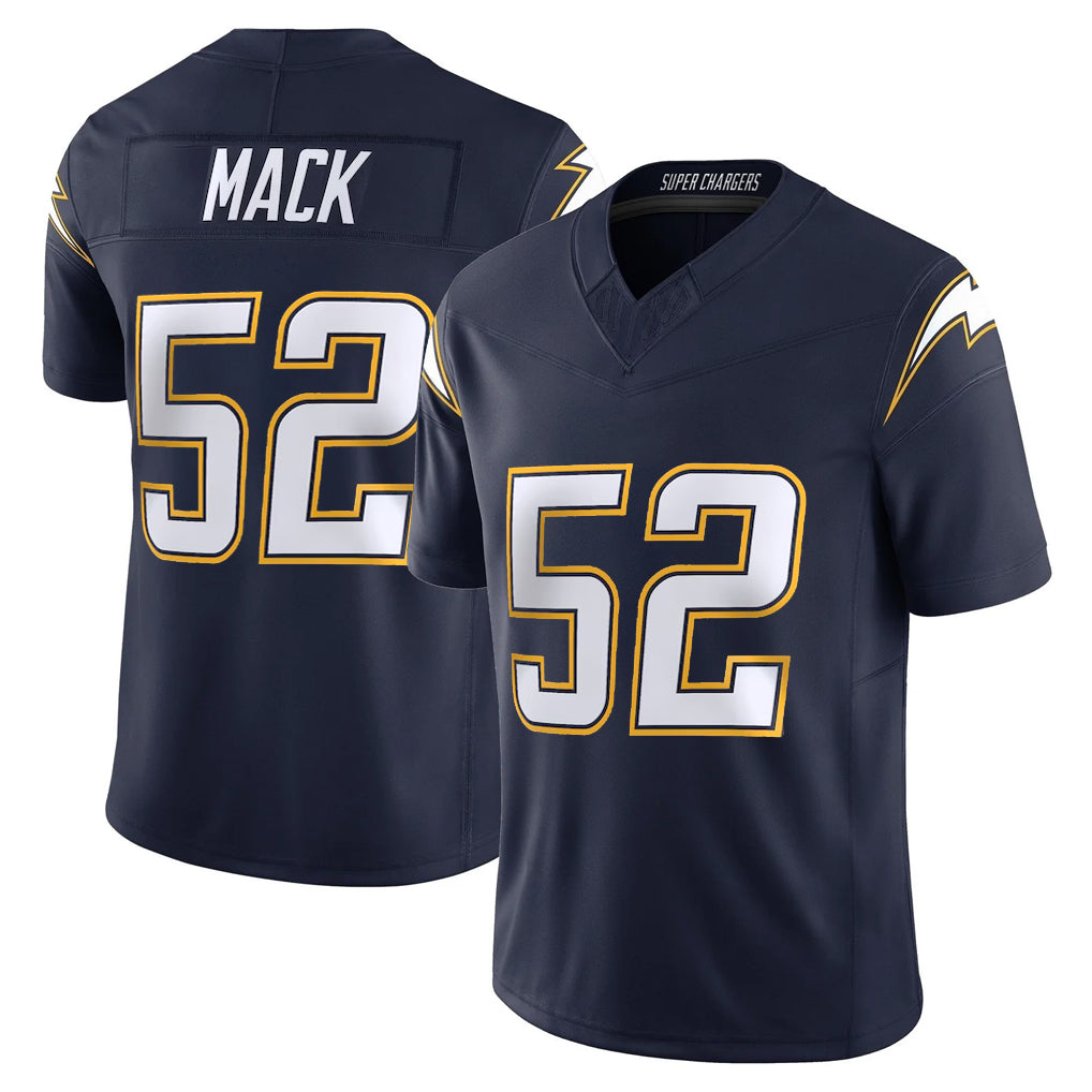 Friene LA.Chargers #52 Khalil Mack Player Navy Vapor F.U.S.E. Limited Home Game Stitched Jerseys