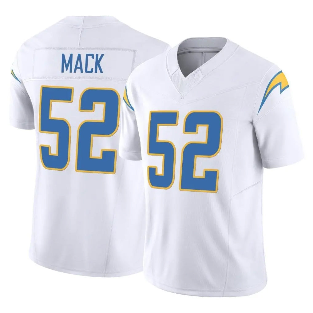Friene LA.Chargers #52 Khalil Mack Player White Limited Vapor F.U.S.E. Home Game Stitched Jerseys
