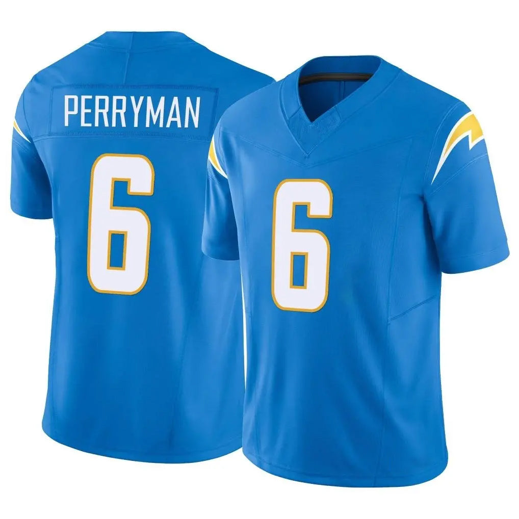 Friene LA.Chargers #6 Denzel Perryman Player Blue Limited Vapor F.U.S.E. Home Game Stitched Jerseys