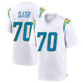 Friene LA.Chargers #70 Rashawn Slater Player White Home Game Stitched Jerseys
