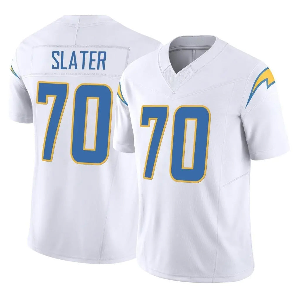 Friene LA.Chargers #70 Rashawn Slater Player White Limited Vapor F.U.S.E. Home Game Stitched Jerseys