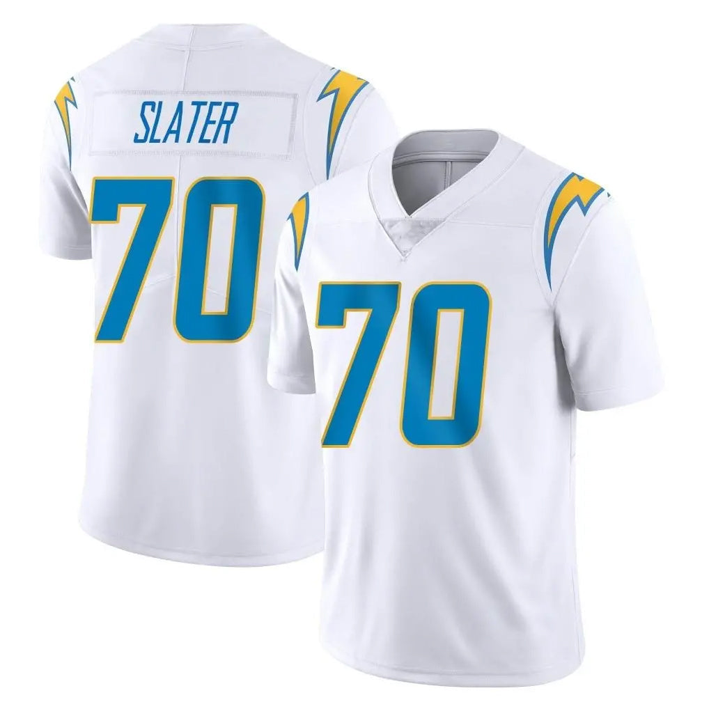 Friene LA.Chargers #70 Rashawn Slater Player White Limited Vapor Untouchable Home Game Stitched Jerseys