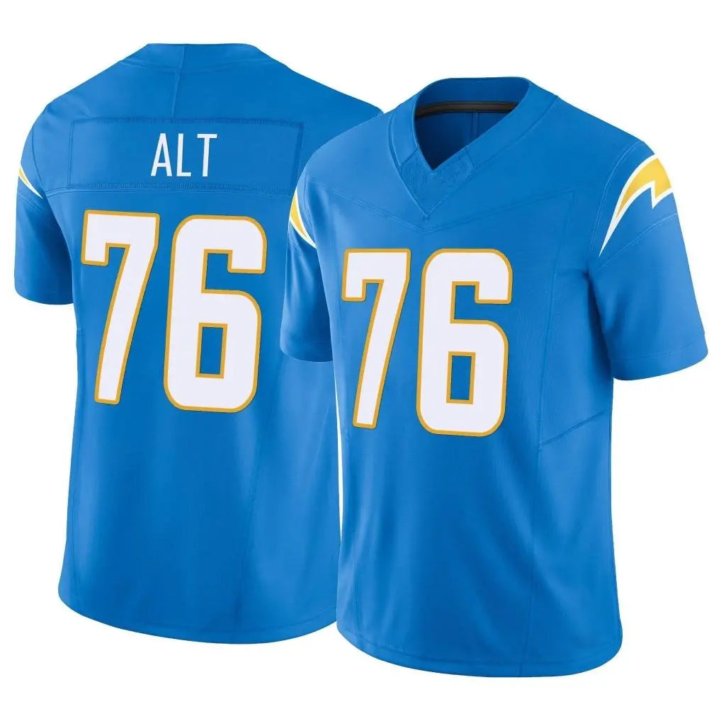 Friene  LA.Chargers #76 Joe Alt Player Blue Limited Vapor F.U.S.E. Home Game Stitched Jerseys