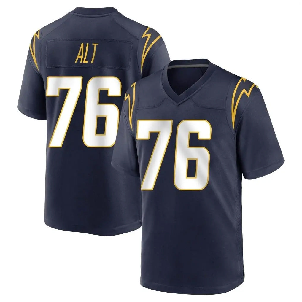 Friene LA.Chargers #76 Joe Alt Player Navy Home Game Stitched Jerseys