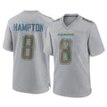 Friene LA.Chargers #8 Omarion Hampton Player Gray Atmosphere Fashion Home Game Stitched Jerseys