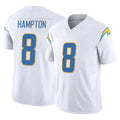 Friene LA.Chargers #8 Omarion Hampton Player White Limited Vapor F.U.S.E. Home Game Stitched Jerseys