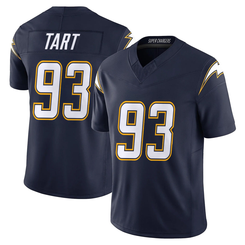 Friene LA.Chargers #93 Teair Tart Player Navy Vapor F.U.S.E. Limited Home Game Stitched Jerseys