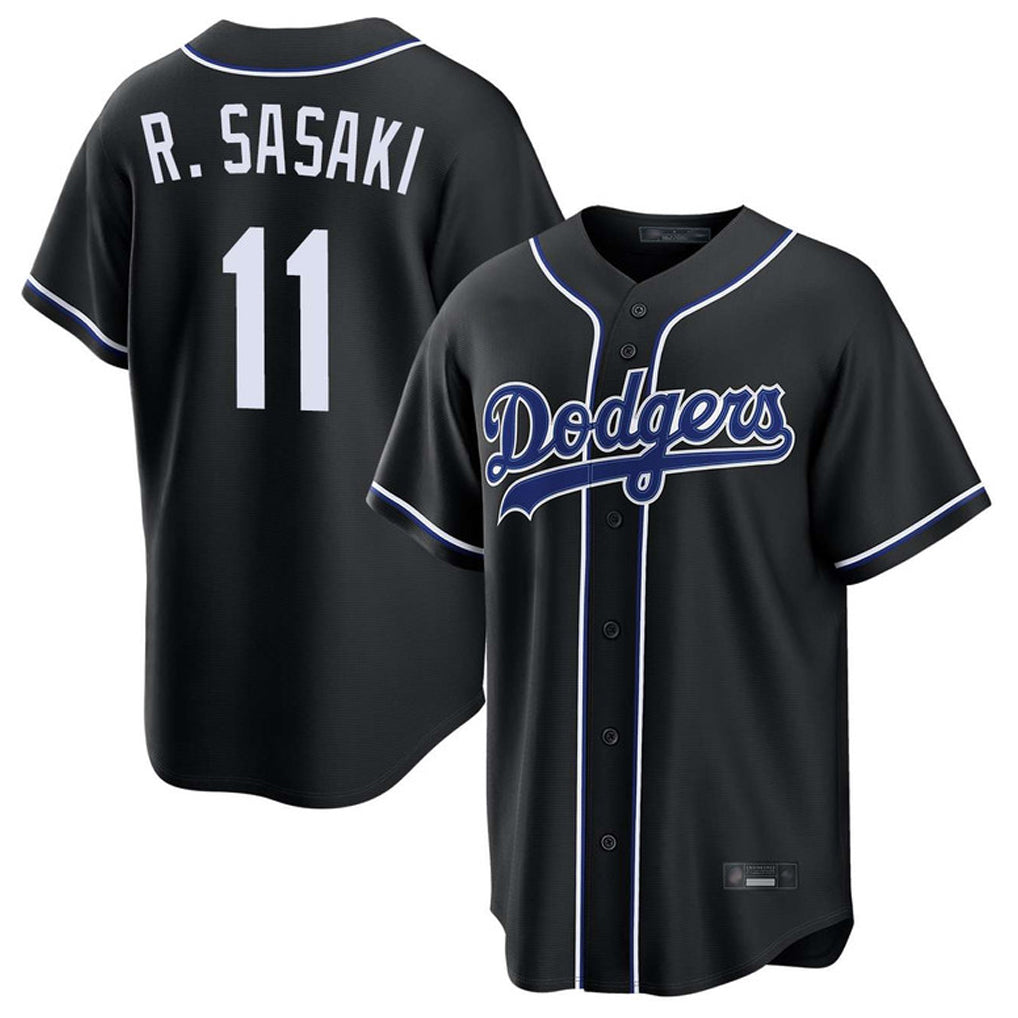 Friene LA.Dodgers #11 Roki Sasaki Player Black Carbon Limited Home Stitched Jerseys