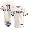 Friene LA.Dodgers #11 Roki Sasaki Player Cream World Series Meet City Connect Limited Home Stitched Jerseys