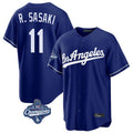 Friene LA.Dodgers #11 Roki Sasaki Player Royal World Series Meet Game Stitched Jerseys