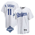 Friene LA.Dodgers #11 Roki Sasaki Player White World Series Meet Game Home Stitched Jerseys