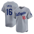 Friene LA.Dodgers #16 Will Smith Player Gray Limited Home Stitched Jerseys