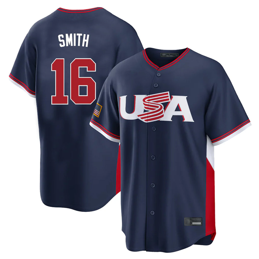 Friene LA.Dodgers #16 Will Smith Player Navy USA 2026 World Classic Limited Home Stitched Jerseys