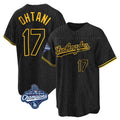Friene LA.Dodgers #17 Shohei Ohtani Player Black Gold World Series Meet Limited Home Stitched Jerseys
