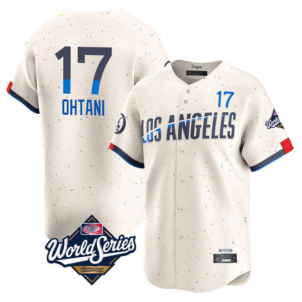 Friene LA.Dodgers #17 Shohei Ohtani Player Cream World Series City Connect Limited Home Stitched Jerseys